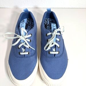 Blue Canvas Sneakers
